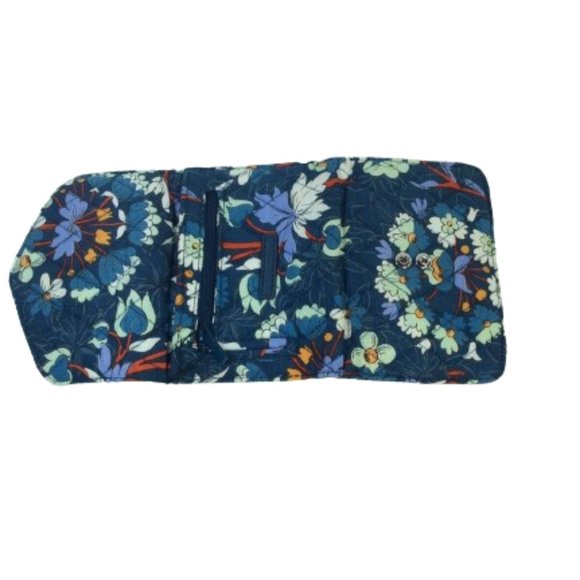 nwt Vera Bradley RFID Mini Tri-Fold Wallet Floral Bursts Blue 29019-X59 - Picture 5 of 5